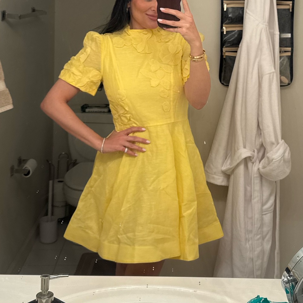 Antonio melani iris yellow blend dress